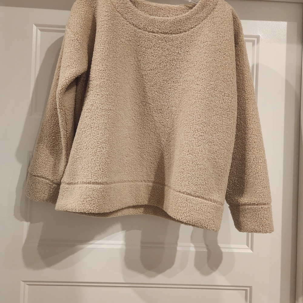 J. Crew Cozy Tan Crew Neck Sweater